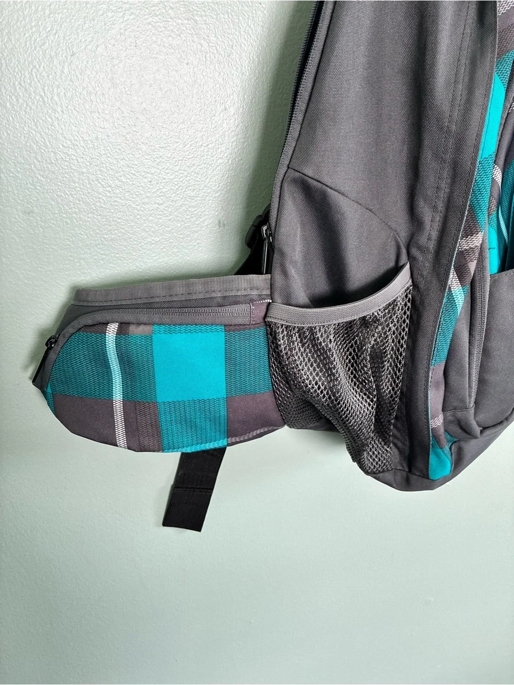JanSport Air Cisco Sling Backpack Y2K 90s Gorpcore Hiking Techwear Teal Plaid